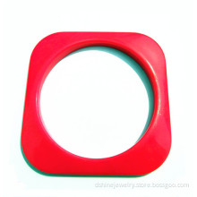 Square Plastic Acrylic Bangle Wholesale Plastic Jewelry